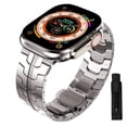 thumbnail image 1 of Correa de acero inoxidable para Apple Watch, pulsera Ultra Band de 49mm, 45mm, 44mm, 42mm para Apple Watch se iwatch Series 8 7 6 5 4 3 Link, 1 of 4
