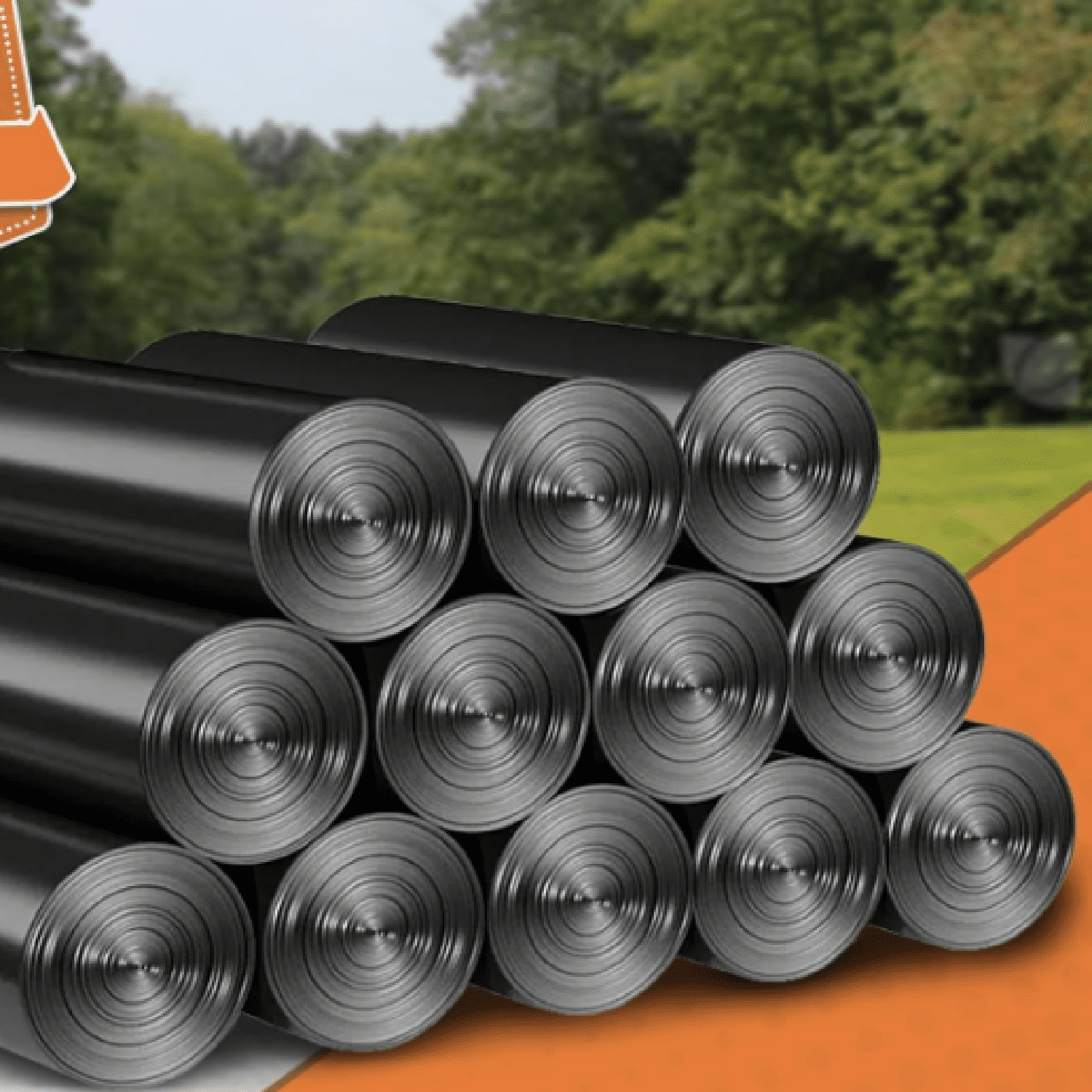 50-55 Gallon Black Trash Bags 120 Count - 40''x50'' Extra Large 50+ Gallon Garbage Bags,Unscented Strong Huge Can Liners for Construction Industrial Yard Outdoor Commercial