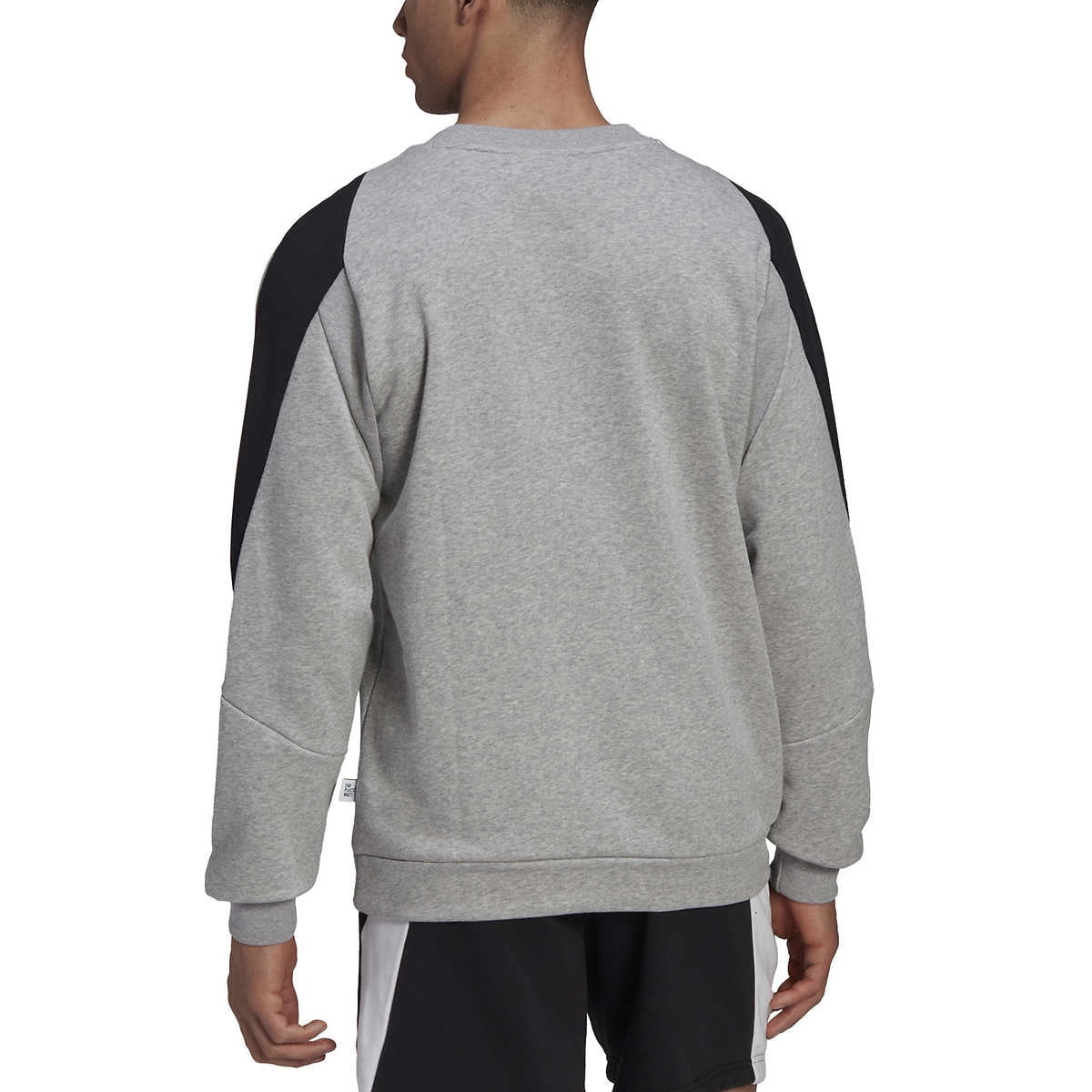 adidas Men's Future Icon Embroidered Badge of Sport Sweatshirt (Medium Grey Heather/Medium)