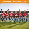 thumbnail image 5 of Slsy Sports Sideline Team Bench, Folding 6 Person Bench for Seating, Soccer Sport Team Collapsible 6 Chair Bench for Kids, Adults - 6 Seat Bench Black, 5 of 7