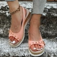 thumbnail image 2 of Modisza Low Wedge Sandals for Women Slingback Comfortable Walking Slip on Summer Shoes with Arch Support Outdoor Casual Sandal size 8 Pink, 2 of 7