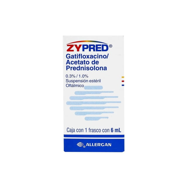 Zypred 0.3%/1.0%, suspensión estéril oftálmico, 1 frasco con 6 ml