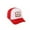 Red, variant on oqasdz Kids Child Cartoon Excavator Print Baseball Cap Color Block Adjustable Sun Hat for Boys and Girls, Size 2-8 Years