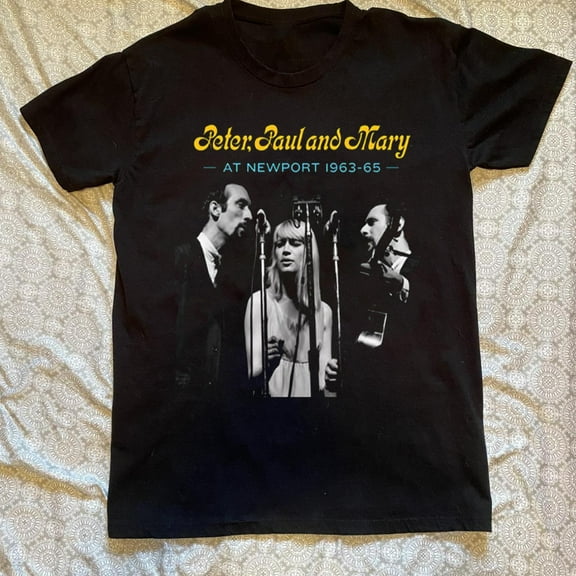Peter Paul And Mary T-Shirt Short Sleeve Black Size S To 5XL AR837