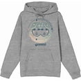 thumbnail image 4 of Gemini Zodiac Sign Adult Heather Gray Long Sleeve Hoodie-Medium, 4 of 6