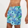 thumbnail image 4 of Hicidod Swimming Trunks for Men Quick Dry Loose Fit Casual Swim Shorts Summer Print Bech Swimwear Bathing Trunk with Pockets, 4 of 6