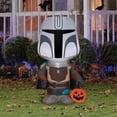 thumbnail image 2 of Gemmy Inflatable The Mandalorian Halloween Yard Decoration - 42 in, 2 of 2