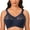 Blue, variant on Women's Plus Size Minimizer Sleep Unlined Full Coverage Lace Wirefree Bra 34D