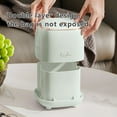 OAVQHLG3B Clearance Mini Trash Can With Lid Removable Small Garbage