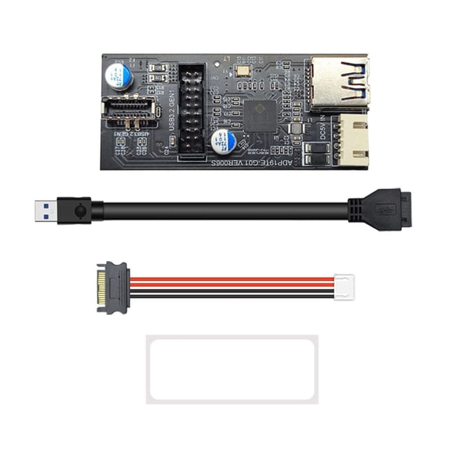 Placa base de 19 pines con Cable de 19 pines Transmisión estable Reemplaza piezas Adaptador USB de alta velocidad Conector Cables de extensión de , estilo B shamjiam Divisor de placa base