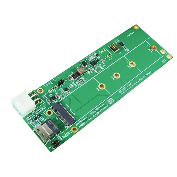 SlimSAS 4i PCIe 4.0 to M.2 NVMe SSD Adapter