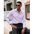 thumbnail image 5 of COOFANDY Mens Dress Shirts Long Sleeve Button Up Shirts Business Casual Shirts with Pocket, 5 of 6