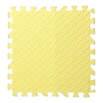 Wovilon Plastic Foam Floor Mat 11.81Inch Square Puzzle Eco-Friendly Carpet Foam Play Mat Foam Floor Tiles Kids Play Mat - Yellow