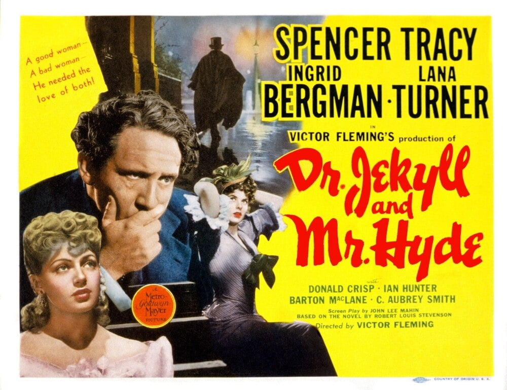 Dr Jekyll And Mr Hyde Lana Turner Spencer Tracy Ingrid Bergman 1941 Movie Poster Masterprint Walmart Com Walmart Com