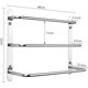 thumbnail image 5 of Toallero de pared, acero inoxidable 304, balda/pared, 3 barras, para baño y cocina (cromo, 40cm) Ormromra XZB-0602, 5 of 8