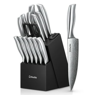 Costway Kitchen Knife Set 15pcs Stainless Steel Knife Block Set w/ - See  Details - Yahoo Shopping