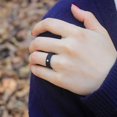 thumbnail image 4 of Anillos De Silicona Para Mujer, Anillos De Moda De 5,7Mm, Anillo Apilable De Boda De Caucho Metálico Ancho 10 Paquetes Guardurnaity OD017041-02, 4 of 6