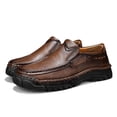 thumbnail image 5 of Vintage Hand‑Stitched Leather Slip‑On Outdoor Loafers, 5 of 5