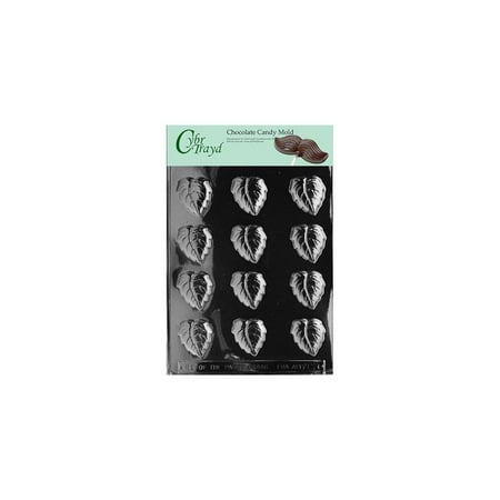 cybrtrayd life of the party ao026 fall leaves all occasions chocolate candy mold in sealed protective poly bag imprinted with copyrighted cybrtrayd molding