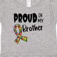 thumbnail image 4 of Inktastic Proud of My Brother Autism Awareness Puzzle Piece Ribbon Girls Baby Dress, 4 of 5