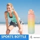thumbnail image 4 of Botella de agua de color degradado de 1000 ml Botella deportiva de gran capacidad para viajes (D), 4 of 5
