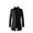 Black, variant on SWSMCLT Men's Single Breasted Winter Overcoat Wool Blend Trench Coat Long Thigh Length Snow Coats Grey 40