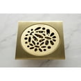 thumbnail image 2 of Kingston Brass Watercourse Floral 4" Square Grid Shower Drain BSF6360BB, 2 of 4