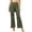Army Green, variant on Womens Pants High Waisted Control Trousers with Pleated Design Layered Casual Style for Tunic Tops Straight Leg Pants Women Black,S