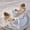 White, variant on FSYBOA Girls Dress Shoes Size 12T, Closed Toe Low Heel Dance Hook and Loop Strap Kids Party Shoes White