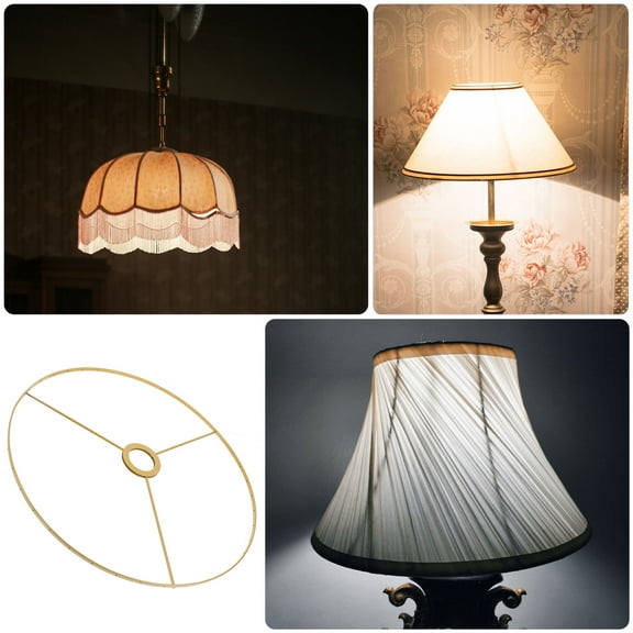 WHAMVOX DIY Lamp Shade Frame for Table Lamp Table Lampshade Frame Wire Lampshade Frame Lampshade Making Supply Frame for DIY Lamp Shade