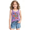 thumbnail image 5 of YABCSAZ Toddler Boys Girls Summer Outfits Sleeveless Tank Tops Loose Fit Active Tee Shirts Kids Casual T-Shirts Blouses Funny Cute Printed Shirts Tops Baby Clothes Size 4 T, 5 of 6