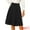 Black, variant on DARING DIVA Women's Vintage Button Decor Flared Midi Skirt L White