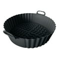 thumbnail image 2 of 1 Pack Air Fryer Silicone Liners Basket Round, Apply to 1-3.5 QT Airfryer, Air Fryer Silicone Pot Bowl, Reusable Baking Tray Cooking Oven Accessories, 2 of 7