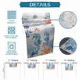 thumbnail image 6 of Blue Red Seahorse Coastal Table Runner 72 Inches, Summer Beach Coral Nautical Bed Runner Dresser Scarves Tabletop for Indoor Outdoor Parties/Ceremony/Banquet, 18" x 72", 6 of 9