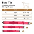 thumbnail image 4 of Collar para perros grandes Unique Bargains, collar ajustable de alta resistencia con asa, collar táctico para perros, collar de alta resistencia, color rosa, tamaño L, 4 of 7