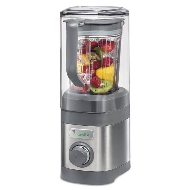 Jamba Juice Quiet Blend Shield Stainless Steel Low Profile Blender
