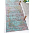 thumbnail image 2 of Unique Loom 3131559 2 Pi 7 Po x 9 Pi 10 Po Carlotta Austin Runner Rug&44; Blue, 2 of 2
