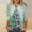 Light Blue, variant on Holiday Gifts! Titcea Christmas Shirts for Women 3/4 Sleeve Round Neck Glitter Xmas Tree Print Pullover Christmas Sweaters 2024 Fashion Casual Tops