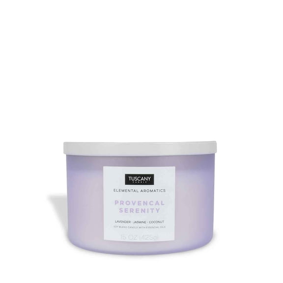 Provencal Serenity Scented Jar Candle (15 oz) – Elemental Aromatics Collection