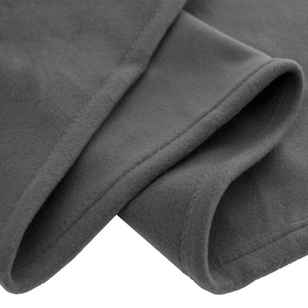 - Polar Fleece Cozy Bed Blanket - Hypoallergenic Premium Poly-Fiber Yarns, Thermal, Lightweight Blanket (Full/Queen, Grey)