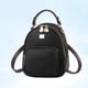 thumbnail image 5 of EeaseMX 1 mini mochila pequeña y elegante de cuero sintético, informal, para ir de compras, para la escuela, bolso de hombro (negro), 5 of 7