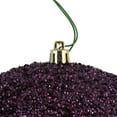 thumbnail image 2 of Vickerman 6" Berry Red Beaded Ball Ornament, 4 per Bag, 2 of 5