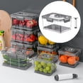 thumbnail image 3 of Conteneur sous Vide / Organisation des Couvercles Transparent pour Scelleuse sous Vide Portable Garde-Manger Stockage Alimentaire Conteneur Alimentaire, Gris 2.5L, 3 of 8