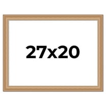 27x20 Frame Charleston Honey Brown Solid Wood Picture Frame Width 1.75 Inches | Interior Depth 0.5