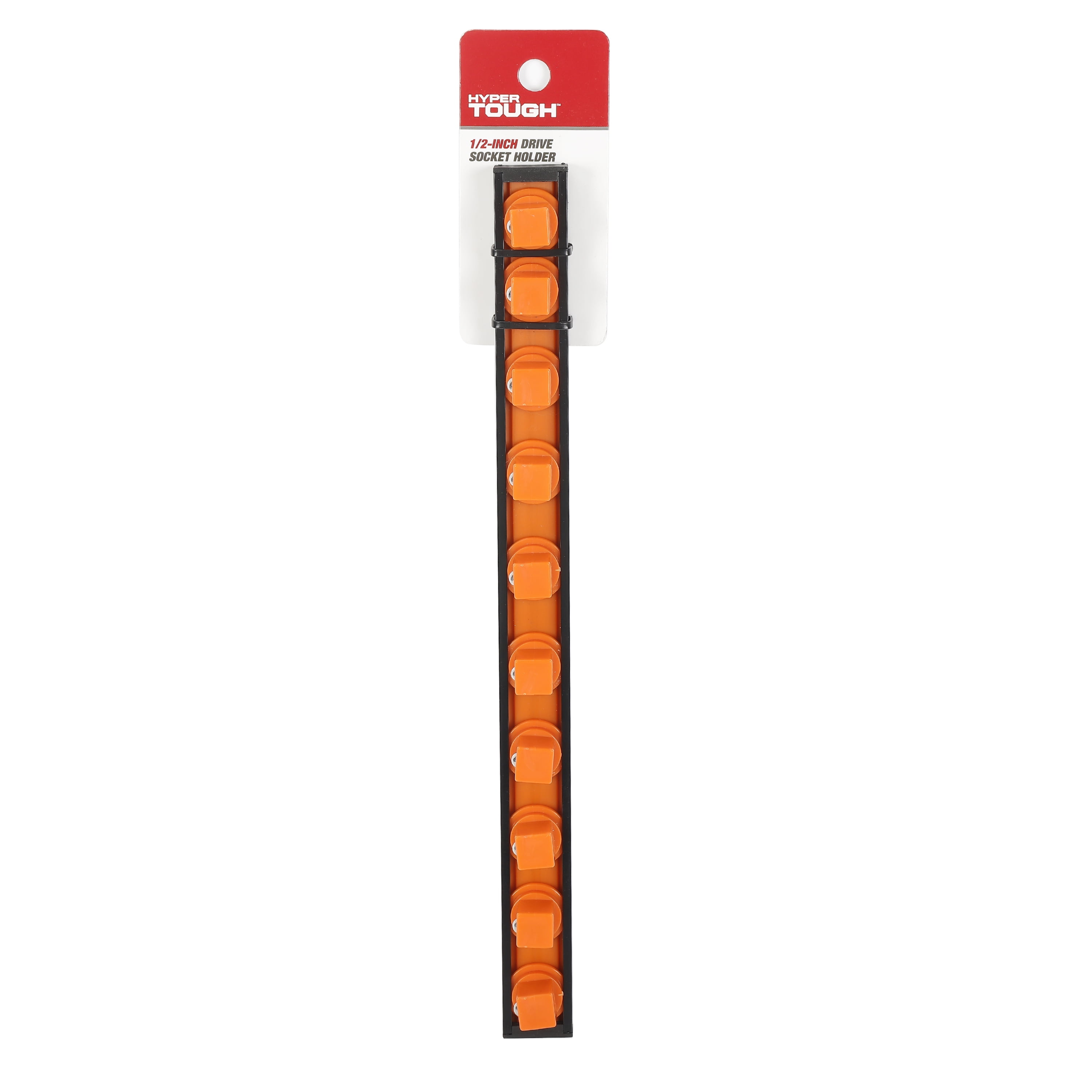 Hyper Tough 1/2-inch Drive Socket Rail Organizer, Orange