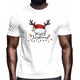 thumbnail image 2 of Camisetas gráficas informales de manga corta con gorro de Papá Noel para hombre, 2 of 8