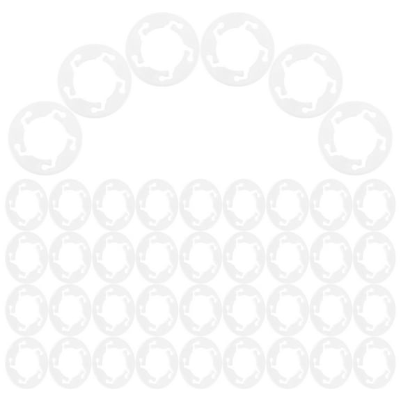 HOMEMAXS  100 Pcs Balloon Ties Clips Tying Tool Holders Colorful Bride White