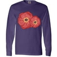 thumbnail image 3 of Inktastic Red Poppy Flowers Long Sleeve T-Shirt, 3 of 5