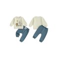 thumbnail image 2 of BemeyourBBs Baby Boy First Birthday Outfit Animal Letters Print Sweatshirt Pants, 2 of 9