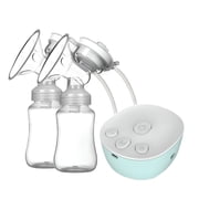 XIRQI Double Electric Wearable Breast Pump, Portable Wireless Nursing Pump with LCD Display, Low Noise Hands Free Pump for Home, Office, and Travel